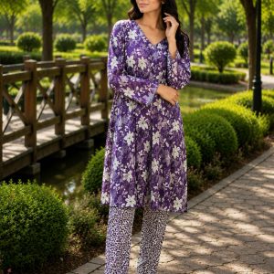 Amethyst Orchid – Premium Lawn 2 Piece Stitched PL2-S-AO